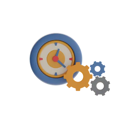 時間管理  3D Icon