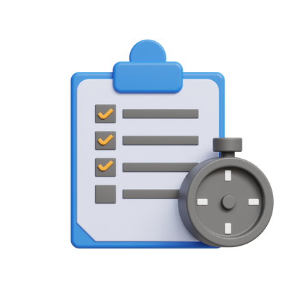 Time Management  3D Icon