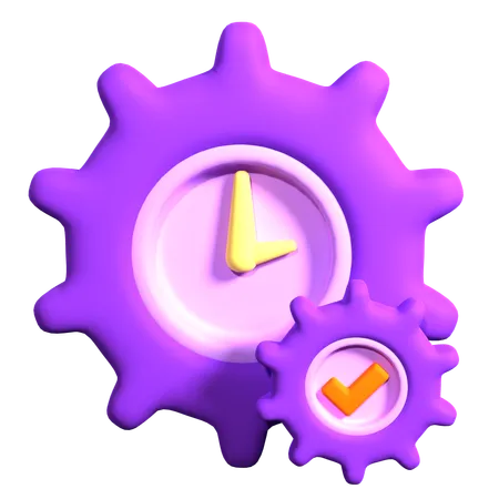 Time Management  3D Icon