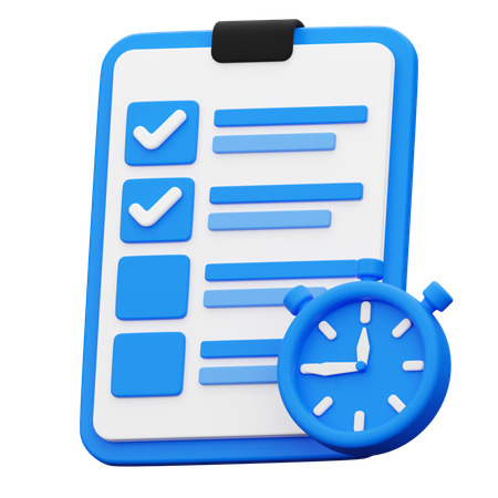 Time Management  3D Icon