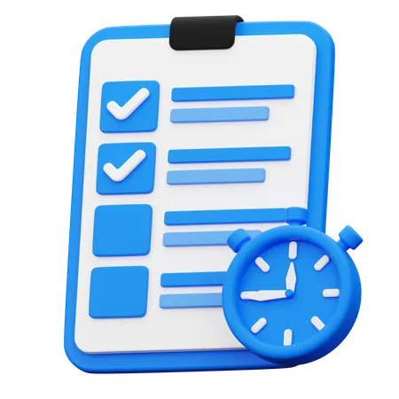 Time Management  3D Icon