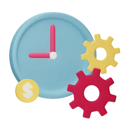 Time Management  3D Icon