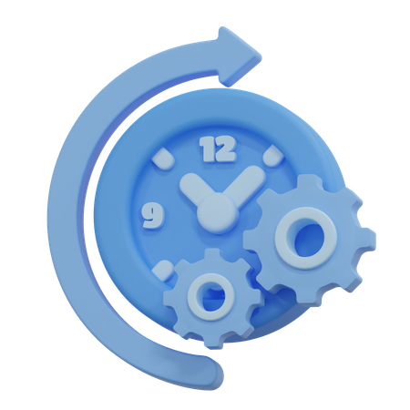 Time management  3D Icon