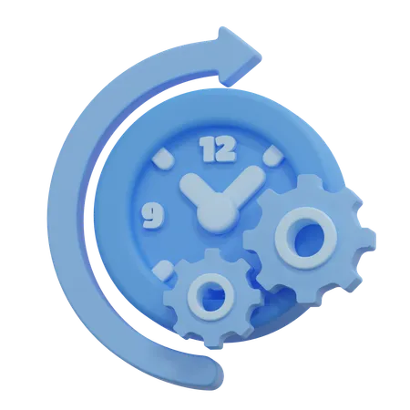 Time management  3D Icon