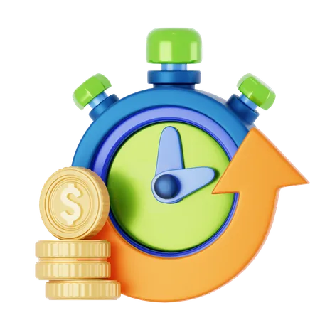 Time Management  3D Icon