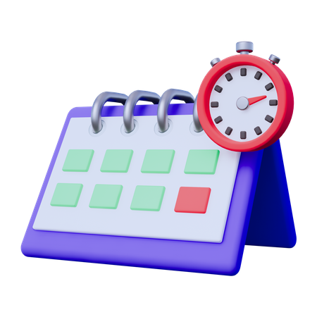 Time Management  3D Icon