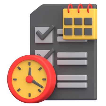 Time Management  3D Icon