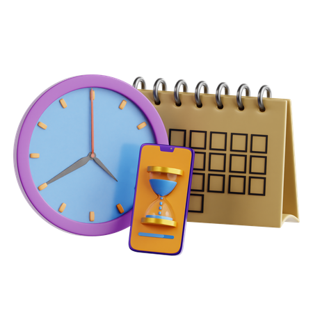 Time Management  3D Icon