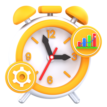 Time Management  3D Icon