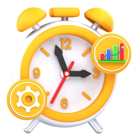 Time Management  3D Icon