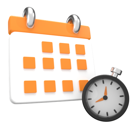 Time Management  3D Icon