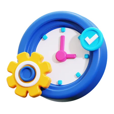 Time management  3D Icon