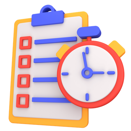 Time Management  3D Icon