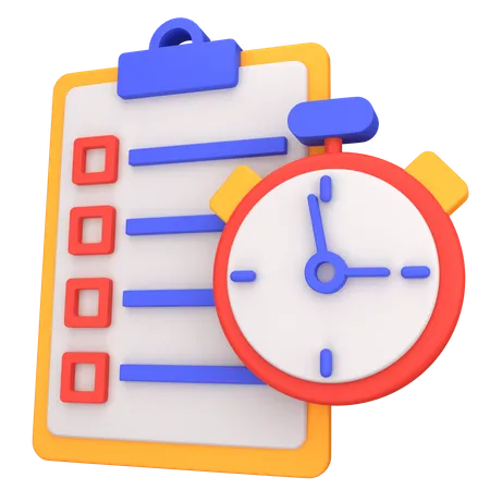 Time Management  3D Icon