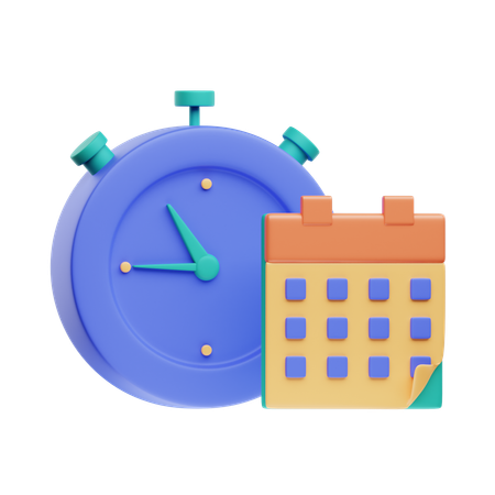 Time Management  3D Icon