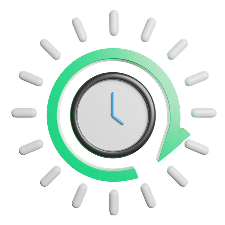 Time Management  3D Icon