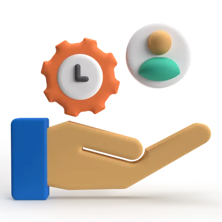 Time Management  3D Icon