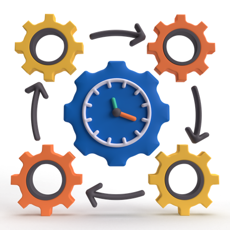 Time Management  3D Icon