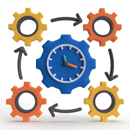 Time Management  3D Icon