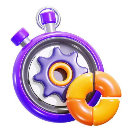 Time management  3D Icon