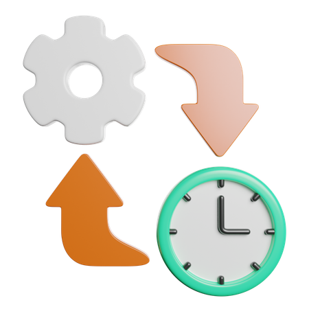 Time Management  3D Icon