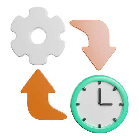 Time Management  3D Icon