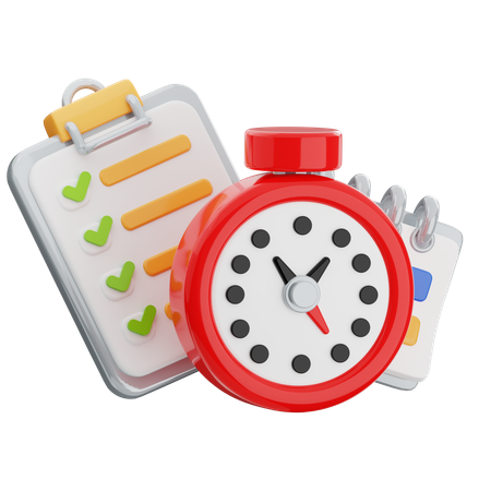 Time Management  3D Icon