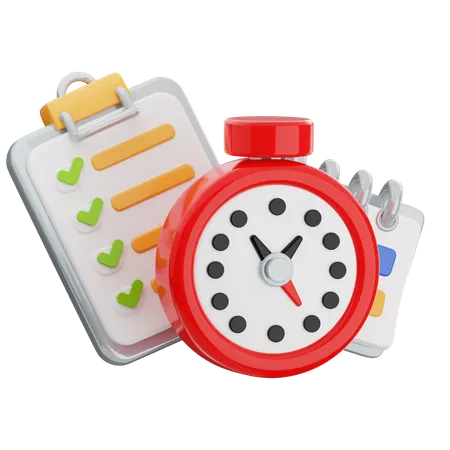 Time Management  3D Icon