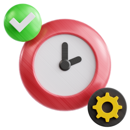 Time Management  3D Icon