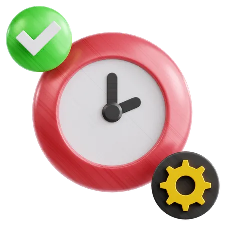 Time Management  3D Icon