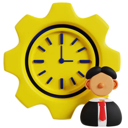 Time management  3D Icon