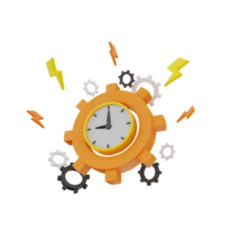 Time Management  3D Icon