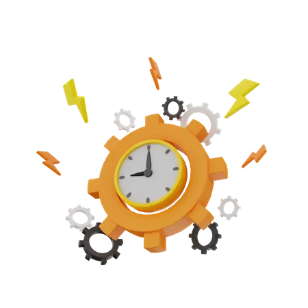 Time Management  3D Icon