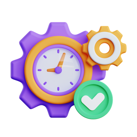 Time Management  3D Icon