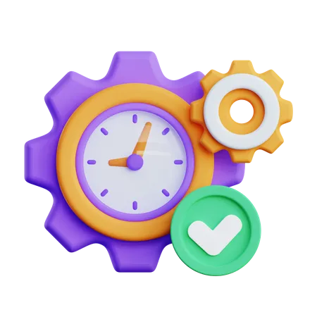 Time Management  3D Icon