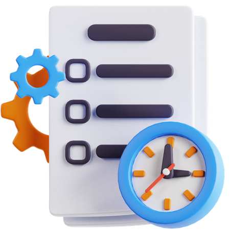 Time Management  3D Icon