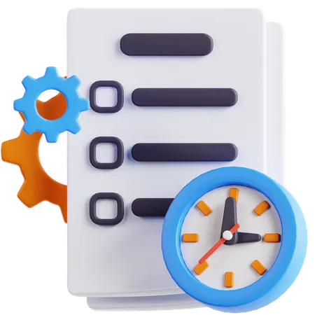 Time Management  3D Icon