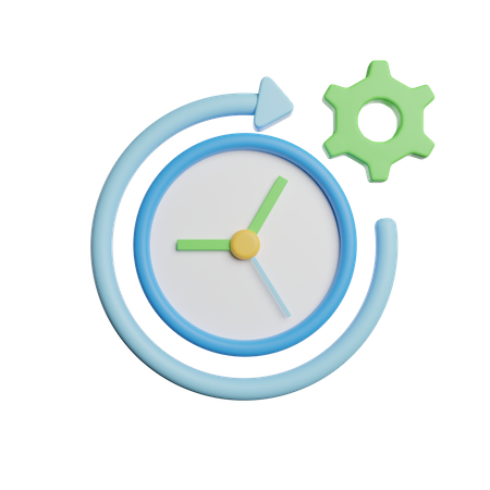 Time Management  3D Icon