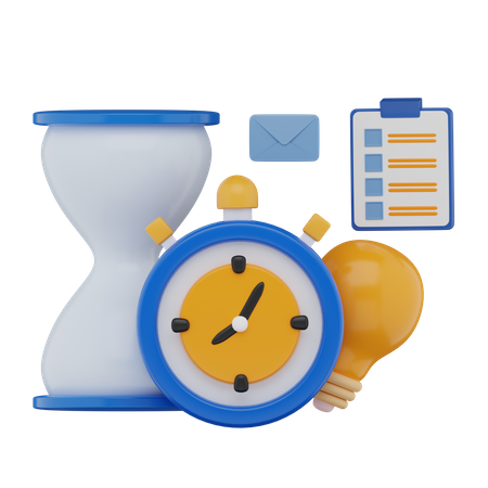 Time Management  3D Icon