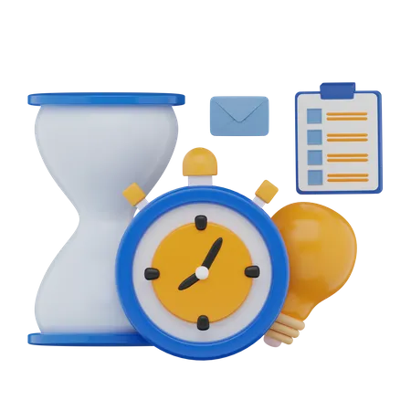 Time Management  3D Icon