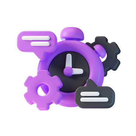 Time Management  3D Icon