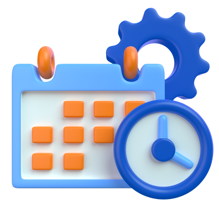 Time Management  3D Icon