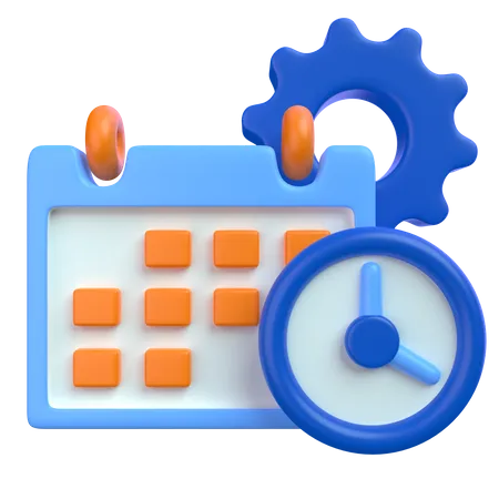 Time Management  3D Icon