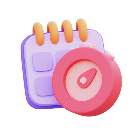 Time Management  3D Icon