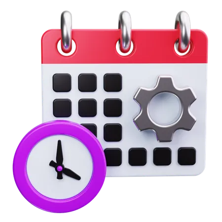 Time Management  3D Icon