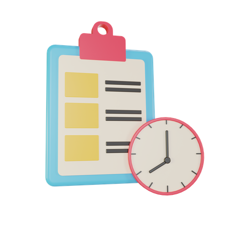 Time Management  3D Icon
