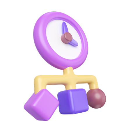 Time Management  3D Icon