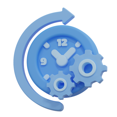 Time management  3D Icon
