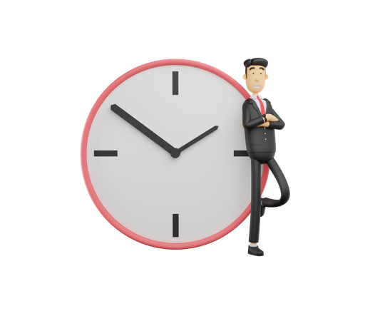 Time management  3D Illustration