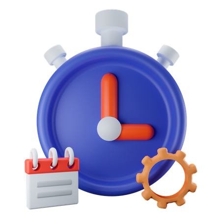 Time Management  3D Illustration